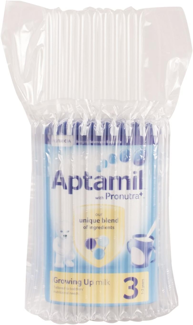 20x 15 Pillar Baby Milk Inflatable Packaging Air Bag Pouch Cushion Protective Shockproof, Clear, 18x14x22cm