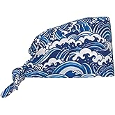 Working Cap with Sweatband for Women Men, Adjustable Cleaning Scrub Cap, Nurse Surgical Caps