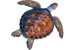 CUSTOM MOSAICS, INC. Sea Turtle Porcelain Swimming Pool Mosaic (10" x 10", Brown)
