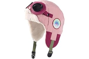 CAKEEYUM Kids Winter Hat with Ear Flaps Warm Windproof Trapper Hat with Fleece Lined for Boys Girls 4-12 Style 2 Trapper, wit