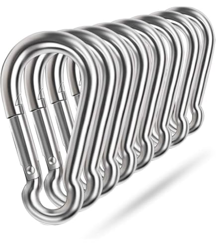 Premier Stainless Solutions 1/4インチ ステンレススチール スプリングスナップフック アイレット付き T316 マリングレード - 100個入り Amazon.com: Premier Stainless Solutions 1/4