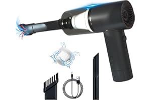 AISZG Car Vacuum - Car Vacuum Portable Cordless Handheld Vacuum Cleaner Cordless,Portable Car Vacuum Cleaner Rechargeable, Mini Vacuum Cleaner Mini Car Interior Vacuum with 6000PA Powerful Suction