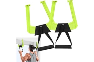 MICNCE Portable Pull Up Bar for Doorway,Travel Pull Up Bar,Adjustable Home Gym Equipment,Dual Handle Design for Pull-Ups,Maximum Load Capacity of 330lb, No Screws Installation,Green