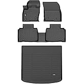 HAFIDI® Floor Mats & Cargo Liner Set Fit for 2019-2023 Lincoln Nautilus & 2016-2018 Lincoln MKX All Weather Protection TPE Anti-Slip Automotive Full Set Floor Liners Custom Accessories - Black