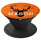 Mason Gift Deer Hunter Vintage Orange Black Hunting