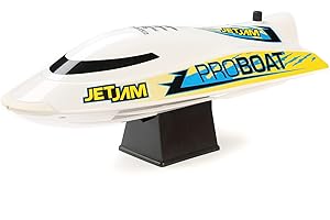 Horizon Hobby Pro Boat RC Jet Jam V2 12" Self-Righting Pool Racer Brushed RTR Batteries for Transmitter Not Included White PRB08031V2T2