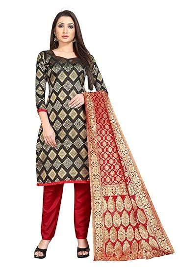 Paradise Creation Womens Banasari Silk Dupatta