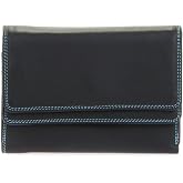 mywalit Double-Flap Wallet Leather Purse | 6 Credit Card Slots | ID Window, Coin Pockets &amp; Pen | Black Pace | Classy &amp; Compact Accessory for Men &amp; Women | Perfect for Everyday Use