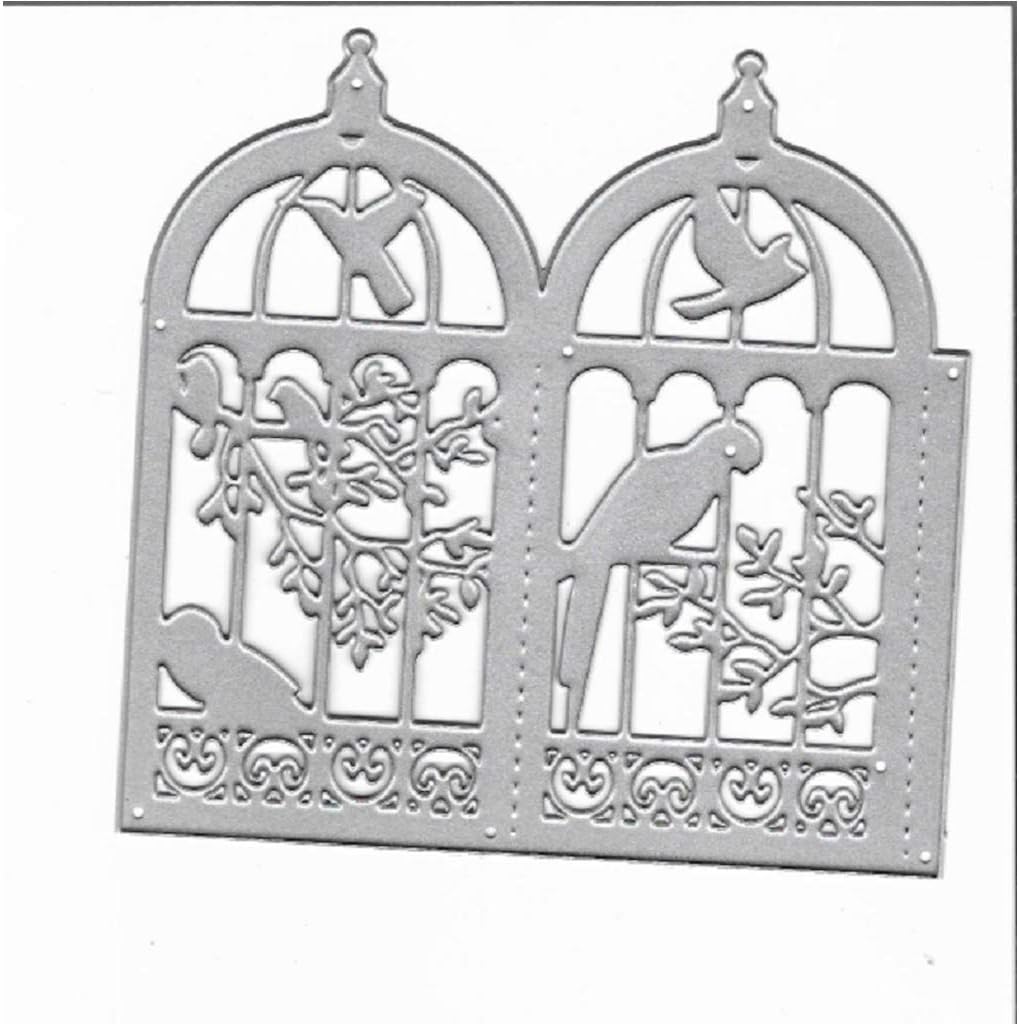 Birdcage Metal Cutting Dies Stencil DIY Scrapbooking Album Stamps Paper Card Embossing Decor Craft