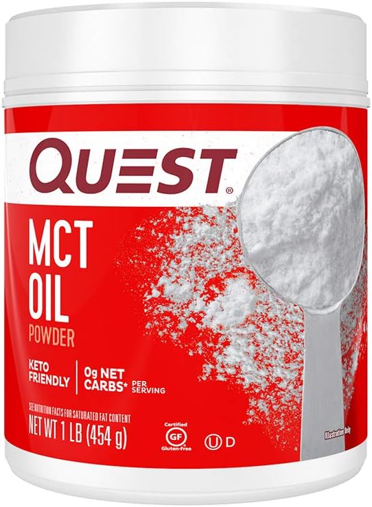Quest Nutrition MCT Powder Oil, 0g Net Carbs, 0g Sugar, No Additives, 16 Ounce (Pack of 1): Health & Personal Care