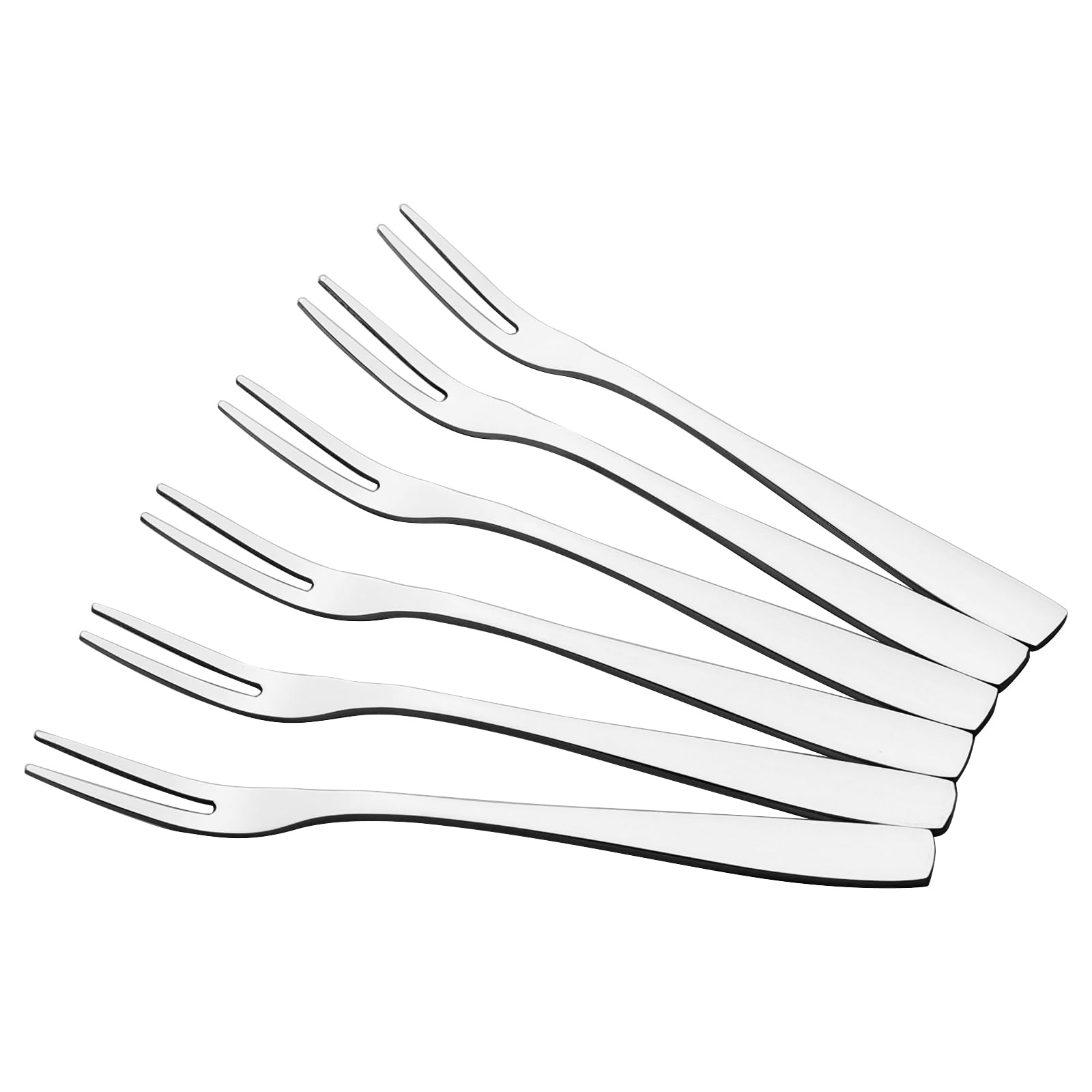 Bringer 12-Piece Stainless Steel Mini Appetizer Forks, Small Fruit Forks