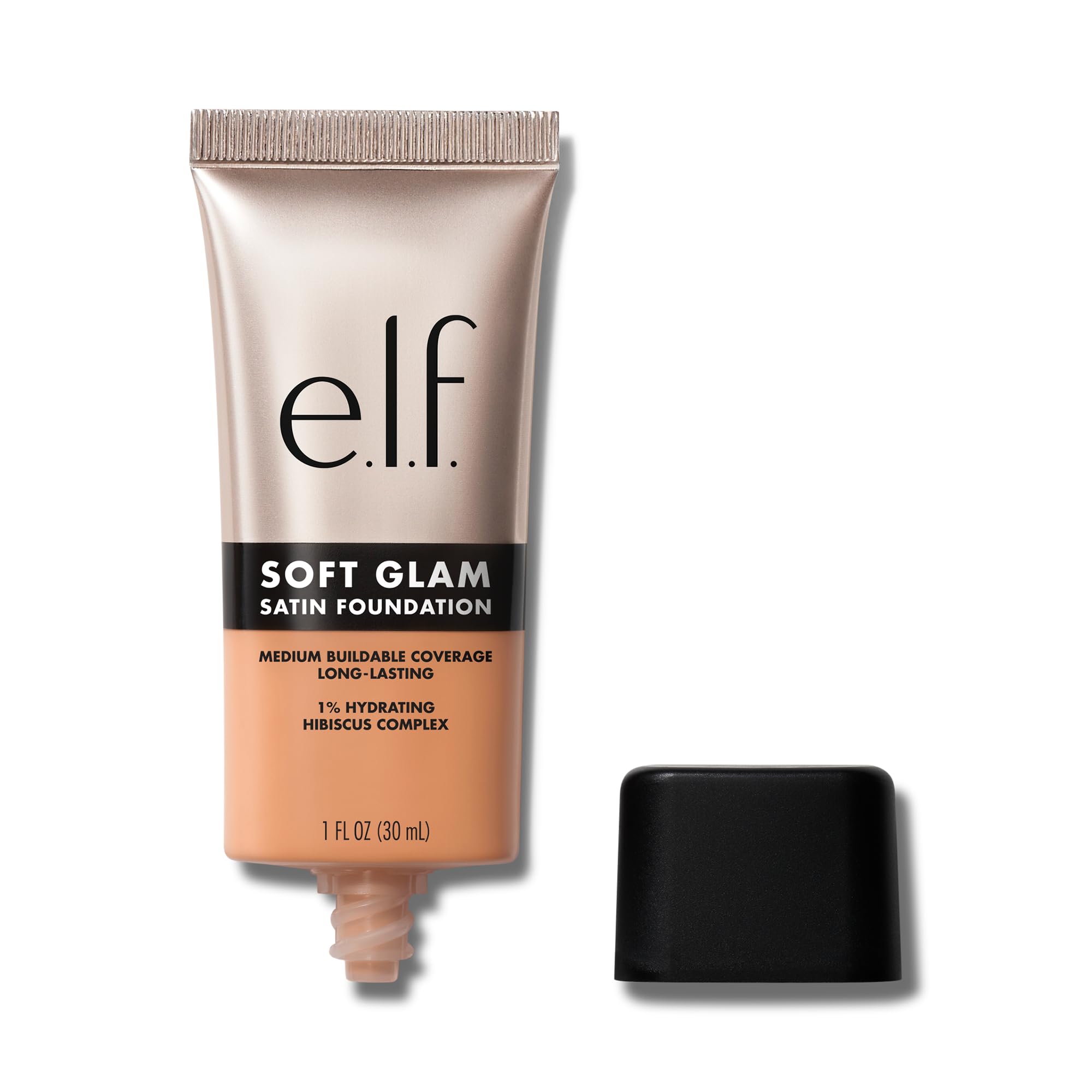 e.l.f. Soft Glam Foundation, Medium Coverage, Long-Lasting & Buildable Foundation For A Smooth, Satin Finish, Vegan & Cruelty-Free, 35 Medium Cool