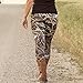 Perman Fashion Women Skinny Abstract Art Lines Printed Stretchy Pants Leggings (XL, Black)