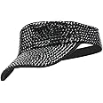 Gudessly Shiny Rhinestones Sport Sun Visor Adjustable Summer Cap Visor Caps for Women Men