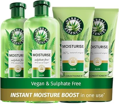 Herbal Essences Aloe Moisturise Sulfate Free Shampoo & Conditioner Set 2x350ml