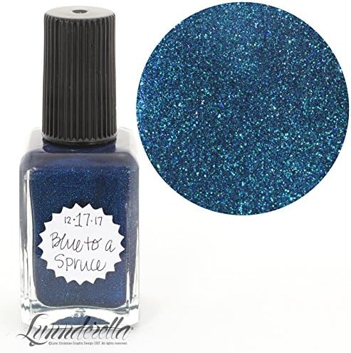 Lynnderella 2017 Christmas Advent Teal Shimmerella Nail Polish—December 17-Blue to a Spruce