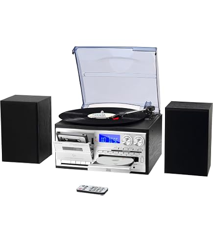 Amazon.com: Vintage Multimedia Record Player for Every Era of