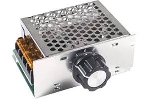 AITIAO AC 220V 4000W High Power SCR Electronic Voltage Regulator 110V-220V Motor Speed Control Voltage Power Heat Regulator Governor Thermostat Dimmer(4000W)