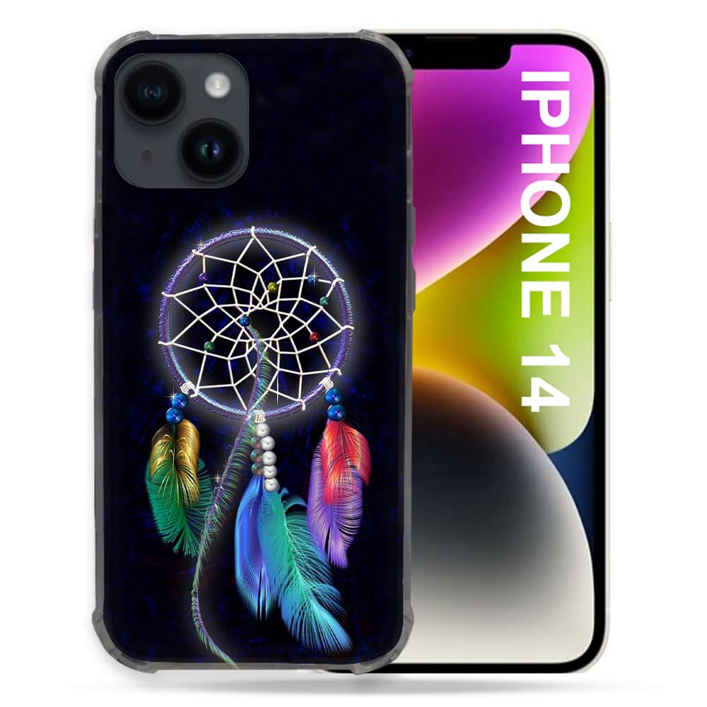 Case for iPhone 14 (6.1) Zen Dream Catcher Multi-Coloured