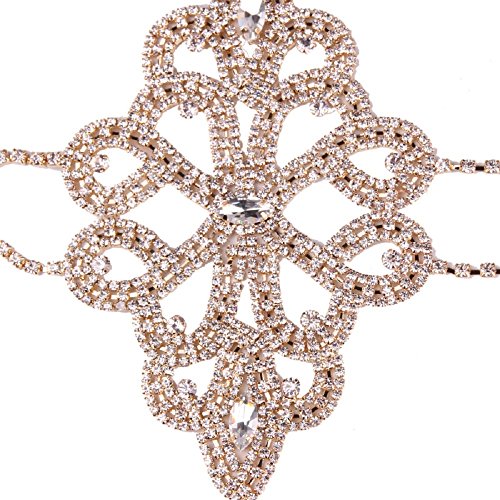 JeVenis Luxury Harness Bikini Rhinestone Bralette Body Chains Belly Chain Jewelry (New Style - 3)