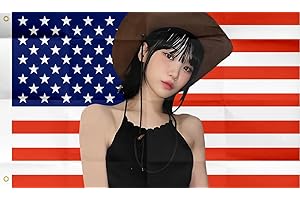 WENWELL Chae won American flag 3x5 Ft Outdoor Indoor,Kim Chaewone USA flag Poster American flag tapestry for Bedroom Living room dorm wall with Brass Grommets Vivid Color and Fade Proof Decorations