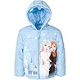 Disney Frozen Girls Zip Up Puffer Jacket Toddler to Little Kid Sizes (2T - 7-8)