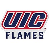 Rico Industries NCAA Illinois-Chicago Flames Shape Cut Pennant - Home and Living Room Décor - Soft Felt EZ to Hang