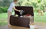 Keter Glenwood 390L Outdoor Storage Box Brown 60% Recycled All Weather view 7