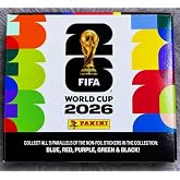 2026 FIFA World Cup Soccer Factory Sealed 25-Pack Sticker Box 175 Stickers
