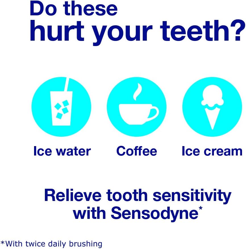 Sensodyne Rapid Relief Sensitive Fluoride Toothpaste, Extra Fresh - 3.4 Ounces -Pack of 3 tubes : Beauty