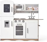 Kidoz Signature Kids Wooden Kitchen Large Playset White Kitchen view 3