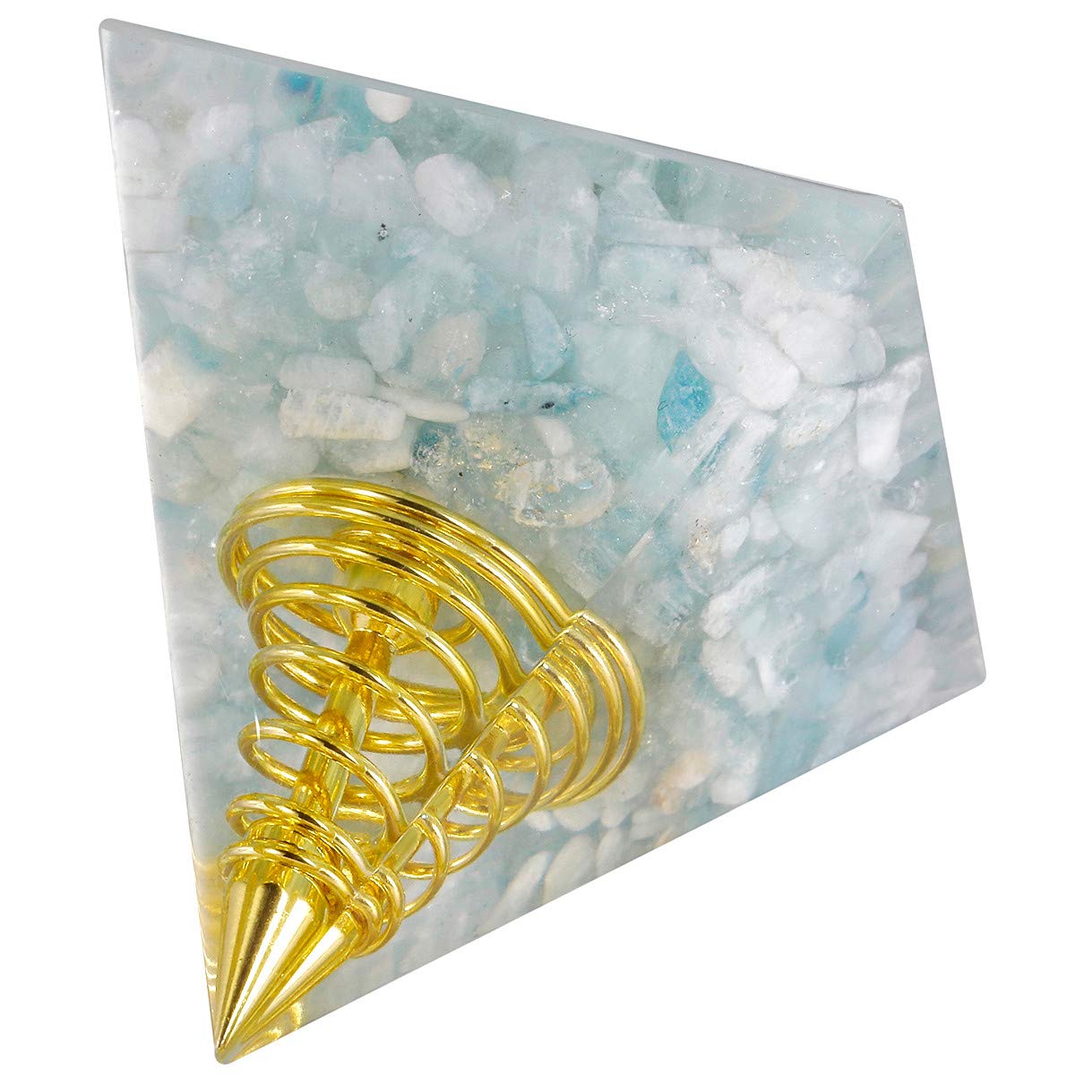 KYEYGWO Healing Stones Chakra Pyramids Center Pyraminds, Crystal Pyramid for Positive Energy Reiki Meditation Therapies
