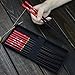 AOOSY 5 Pairs Japanese Korean Reusable Natural Wooden Utensils Wood Chopstick Set with Box for Sushi Noodles Rice Bowl Hair Adult Kids kitchen(Couple Red Chopsticks with Box)