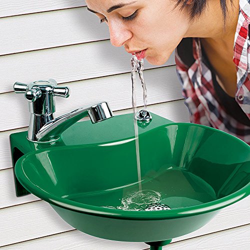 2in1 Outdoor Water Fountain And Faucet Drinking Hand Wash Sink Drink