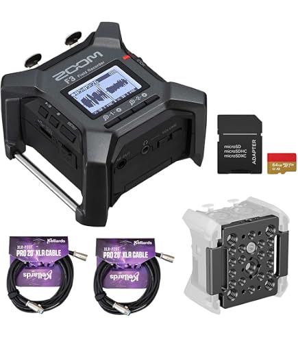 Amazon.com: Zoom F3 MultiTrack Recorder with 32-bit Float Bundled