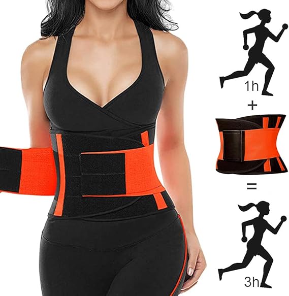 SCOBUTY Mujer Cintura Entrenador,Faja Deportiva Waisttrainer,Faja Deportiva,Cinturón de pérdida