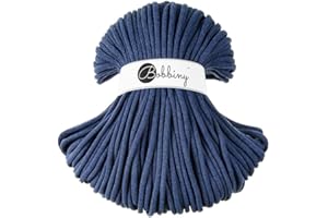 Bobbiny Jumbo 9mm Braided Macrame Cord (Jeans) 108yds/330ft