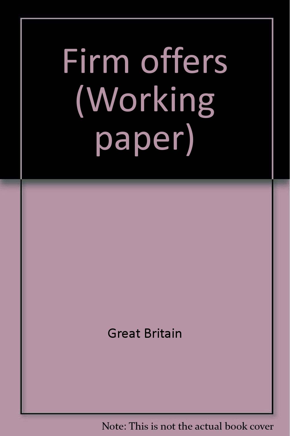 Law commission working papers