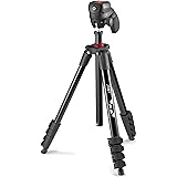 JOBY Compact Action Tripod, Camera Tripod with Ball Head, Universal ¼-20” Quick Release Mount and Carrying Bag, for CSC,DSLR,