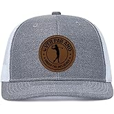 Over Par and Under The Influence Golf Hat - Funny Golf Gag Gifts for Men & Dad | Adjustable Vintage Trucker Baseball Cap