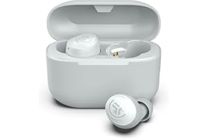 JLab Go Air Pop+ True Wireless Earbuds, in Ear Headphones, Bluetooth Earphones, 35H Playtime Ear Buds, Bluetooth Earbuds with Microphone, USB-C Charging Case, Dual Connect, EQ3 Sound, Cloud White