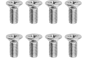MLAHUIER 8PCS Brake Discs Rotor Screws, 93600-06014-0H-Stainless Steel Front and Rear Brake Disc Rotor Retaining Bolts for Honda, Acura, Mazda, Hyundai, Kia Models