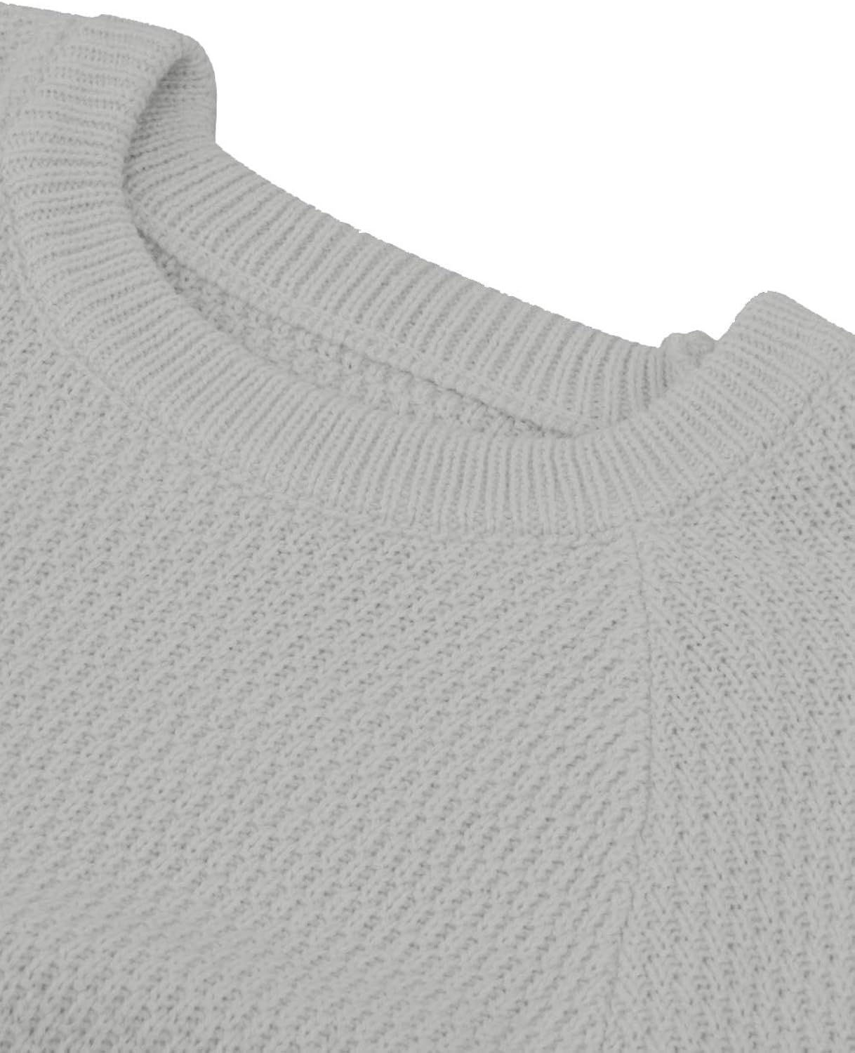 Pink Queen Women's Knit Long Sleeves Cropped Sweater Top: Clothing