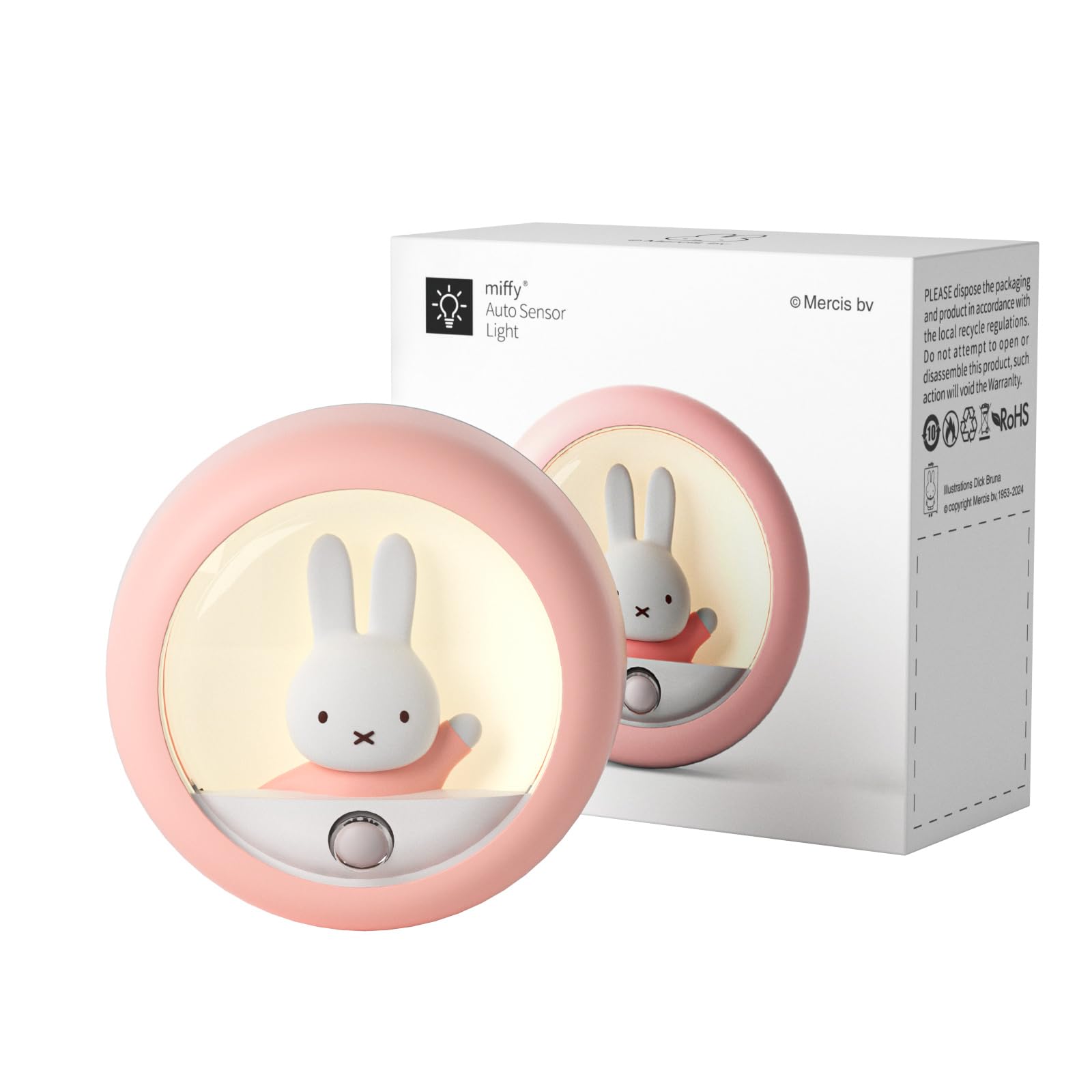 Photo 1 of Miffy Motion Sensor Night Light (Pink)