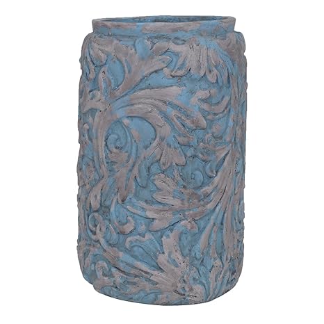 Amazon Com Crestview Collection Large Damask Leaf Vase Home