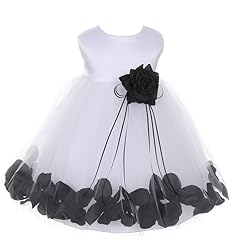 iGirlDress Baby Girls Satin Bodice Flower Pageant