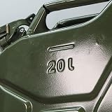 Faithfull 20 Litre Steel Jerry Can UN & UK Certified Green Fuel Container view 3