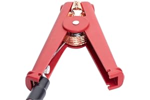 Spartan Power Replacement Jumper Cable Heavy Duty Car Battery Clamps - Clamp Ends Replacements for Jump Starter Cables - Single Clamp, Red