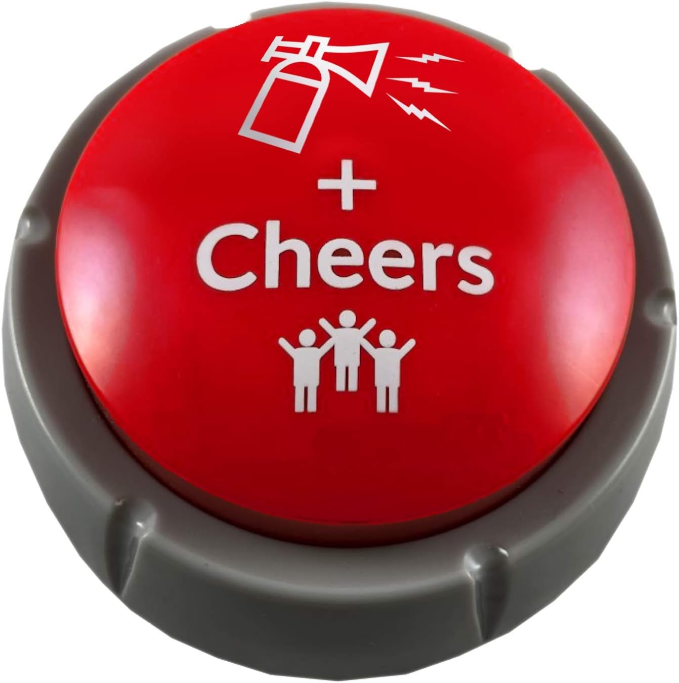 Air Horn Can Sound Effect with Applause and Cheers Noise Button Buzzer for Office Soccer Party Gag Gift DJ HYPE (Batteries Included): Toys & Games