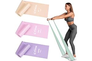 VITEVER Resistance Bands for Working Out, Exercise Bands, Resistance Band for Physical Therapy, Stretch Bands for Pilates, Rehab, Stretch, Strength Training and Yoga Starter Set